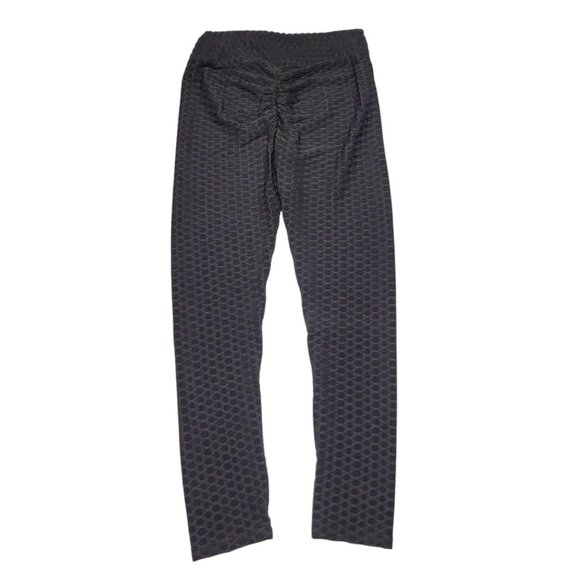 Stella Luce Booty Leggings Black Stretch Womens Medium Quilted - Picture 2 of 7